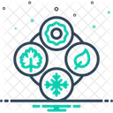 Seasonal Recurring Periodic Icon
