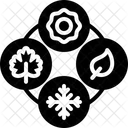 Seasonal Recurring Periodic Icon