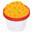 Seau De Pop Corn Collation De Cinema Comestible Icône