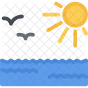 Sun Sea Seaview Icon