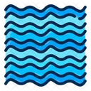 Seawater Ocean Waves Icon