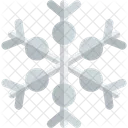 Schneeflocke Mit Sechs Kreisen Symbol