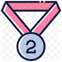 Second Place Medal  Icon