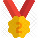 Second Rank Medal Bronze Icon