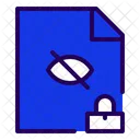 Secret Document Secret File Lock Document Icon