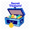 Secret Treasure Coins Money Icon