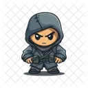 Crimen Criminal Ataque Icono