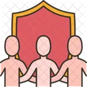 Secure Team Strength Icon
