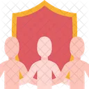 Secure Team Strength Icon