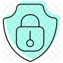 Secure Access Color Shadow Thinline Icon Icon