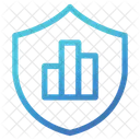 Analysis Shield Graph Icon