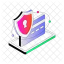 Secure Atm Card Secure Credit Card Locked Atm Card Icon