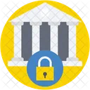 Secure Bank Building Icon