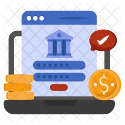 Secure Banking Website  Icon