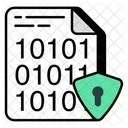 Secure Binary Data Secure Binary File Secure Binary Code Icon