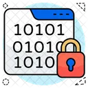 Secure Binary Data Secure Binary Number Secure Binary Code Icon