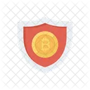 Secure Bitcoin Shield Icon