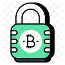 Secure Bitcoin Secure Cryptocurrency Crypto Icône