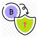 Secure Bitcoin Safe Bitcoin Bitcoin Protection Icon