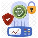 Bitcoin Security Cryptocurrency Security Crypto Icon