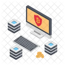Secure Bitcoin Network  Icon