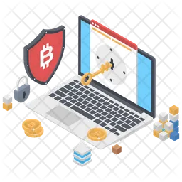Secure Bitcoin Network  Icon