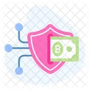 Secure Bitcoin Network Icon