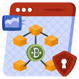 Secure Blockchain  Icon