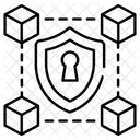 Secure blockchain  Icon