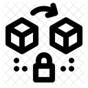 Secure Blockchain Protection Encryption Icon