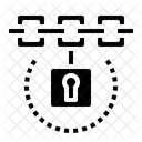 Blockchain Lock Secure Icon