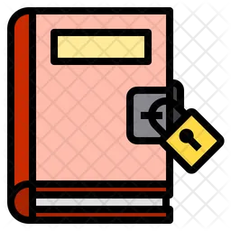 Secure Book  Icon
