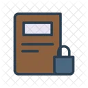 Secure Book Lock Icon