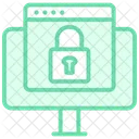 Secure Browser Duotone Line Icon Icon