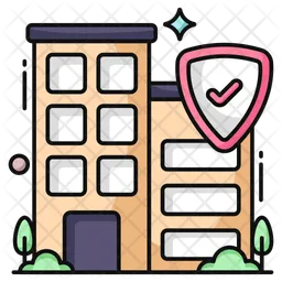 Secure Building  Icon