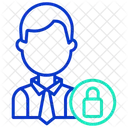 Ibusiness Protection Male Secure Business Account Lock Account Icon