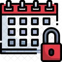 Secure Calendar Calendar Date Icon