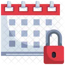 Secure Calendar Calendar Date Icon