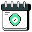 Calendar Security Calendar Protection Calendar Safety Icon