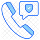 Secure Call Communication Icon