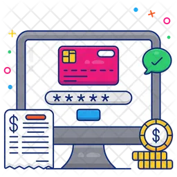 Secure Card Payment  Icon