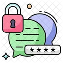 Secure Chat Encrypted Chat Encrypted Message Icon