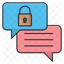 Private Chat Secure Icon