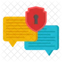 Secure Chat Secure Message Secure Conversation Icon