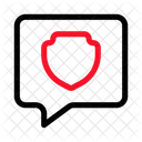 Chat Shield Secure Icon
