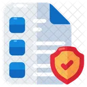 List Security List Protection Secure List Icon
