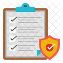 Secure Checklist Secure List Secure Page Icon