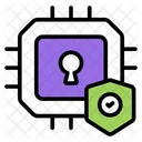 Secure Chip Security Chip Chip Protection Icon