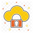 Secure Cloud Safe Icon