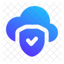 Secure Cloud Security System Cloud Icon